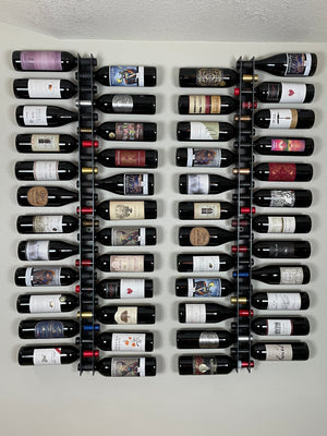 Latitude 12 Bottle Wall Mounted Steel Wine Rack